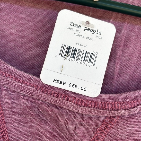 Free People Movement Purple First Choice Long Sleeved Dolman T-Shirt - Picture 6 of 12